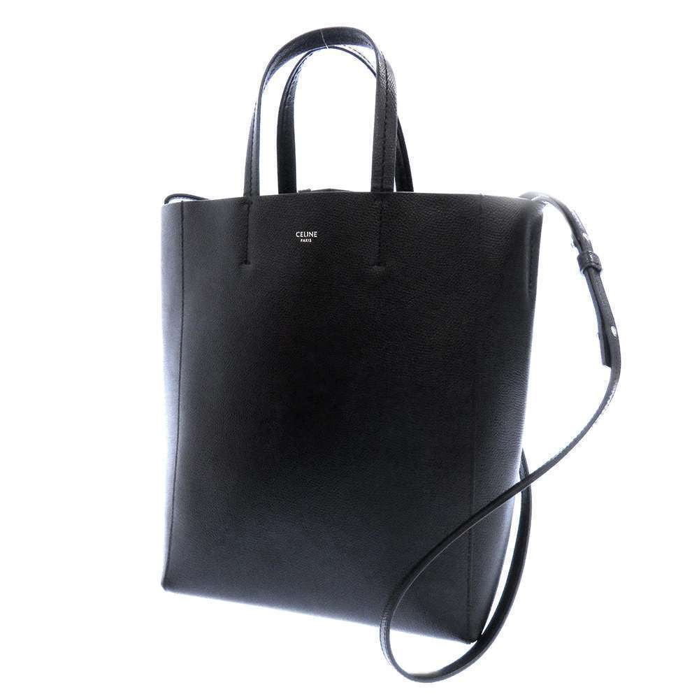 Celine Shoulder Bag Vertical Cabas Tote Black